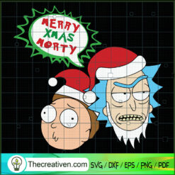 Merry Xmas Morty SVG Cut File for Cricut & Silhouette