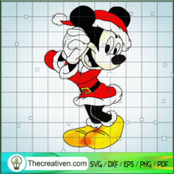 Santa Mickey Mouse Christmas SVG Cut File for Cricut & Silhouette