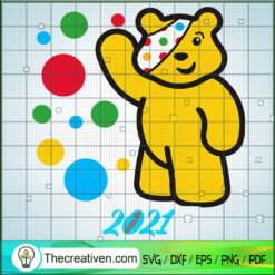 Spotty Pudsey Bear Kids BBC Children I SVG Cut File fo Design 67504