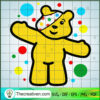 SPOTTY PUDSEY BEAR KIDS BBC CHILDREN IN NEED DOTTY SPOT CHRISTMAS T SHIRT gigapixel standard scale 2 00x copy