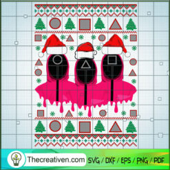 Squid Game Christmas SVG, Funny Christmas SVG, Movie Christmas SVG
