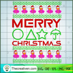 Squid Game Merry Christmas SVG Cut File for Cricut & Silhouette