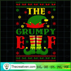 The Grumpy ELF SVG, ELF Christmas SVG, Funny Christmas SVG