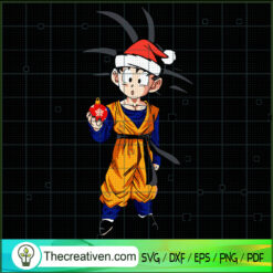 Goten Xmas SVG, Dragon Ball Z Christmas SVG, Merry Christmas SVG