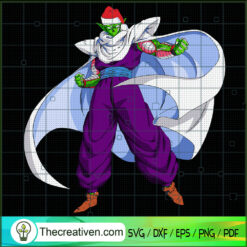 Piccolo Xmas SVG, Dragon Ball Z Christmas SVG, Merry Christmas SVG