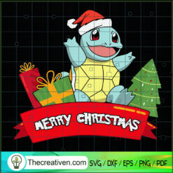 Squirtle Christmas SVG Cut File for Cricut & Silhouette
