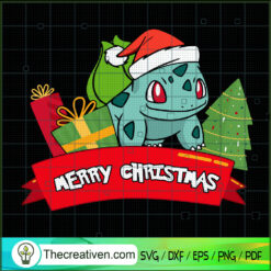 Bulbasaur Christmas SVG Cut File for Cricut & Silhouette