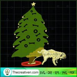 Pug Peeing On Christmas Tree SVG, Pug Dog SVG, Funny Christmas SVG