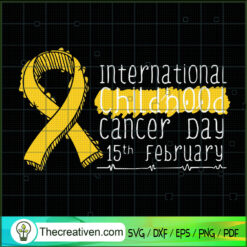 International Childhood Canc SVG Cut File for Cricut