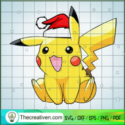 Pikcachu Santa Christmas SVG Cut File for Cricut & Silhouette