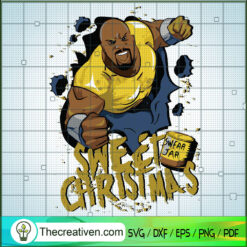 Luke Cage Christmas SVG, Sweet Christmas SVG, The Defenders Xmas SVG