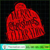 Merry Christmas Celebration SVG Cut File for Cricut & Silhouette