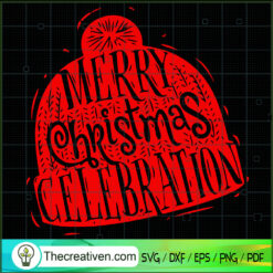Merry Christmas Celebration SVG Cut File for Cricut & Silhouette