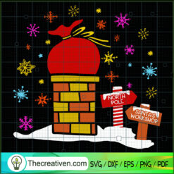 North Pole Santas Workshop C SVG Cut File for Cricut