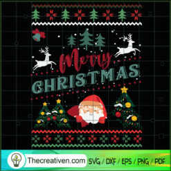 Merry Christmas SVG Cut File for Cricut & Silhouette Design 68148