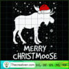 Merry Christmoose SVG, Moose SVG, Animals Christmas SVG