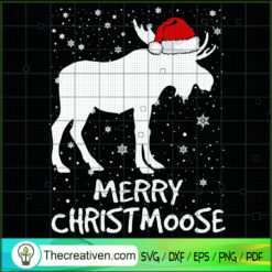 Merry Christmoose SVG, Moose SVG, Animals Christmas SVG