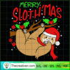 Merry Sloth'mas SVG, Sloth Christmas SVG, Funny Christmas SVG