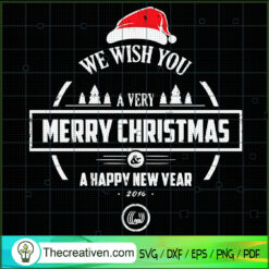 We Wish You a Very Merry Chr SVG Cut File for Cricut
