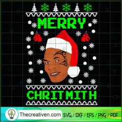 Mike Tyson Merry Christmas SVG Cut File for Cricut & Silhouette