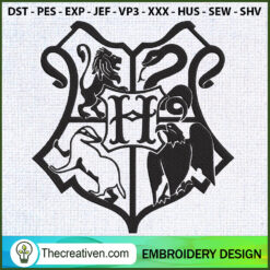 Hogwarts Crest Embroidery Designs Embroidery Design – Digital Download