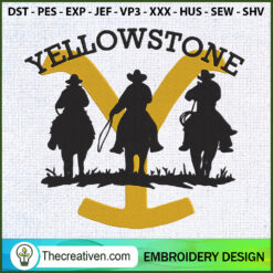 Yellowtone With Rip Dutton E Embroidery Design