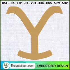 Yellowtone Logo Embroidery D Embroidery Design