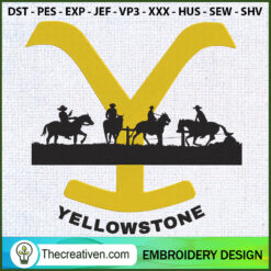 Logo Yellowtone Embroidery D Embroidery Design