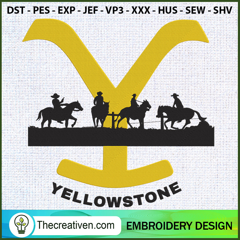 Logo Yellowtone Embroidery D Embroidery Design 1 Logo Yellowtone Embroidery D Embroidery Design