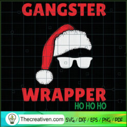 Gangster Wrapper Ho Ho Ho SVG, Santa Claus SVG, Merry Christmas SVG