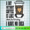 A Day Without Coffee Is Like Yeah SVG Cut File for Cricut & Silhouette