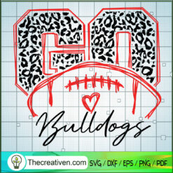 Go Bulldogs SVG, Georgia Bulldogs SVG, Football SVG