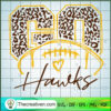Go Hawks SVG, Monmouth Hawks SVG, Football SVG