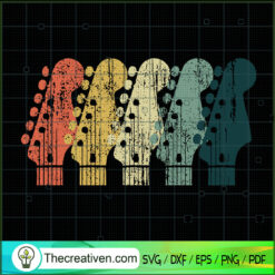 Retro Guitar SVG, Vintage Guitar SVG, Guitar SVG