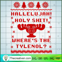 Hallelu Jah Holy Shit Where' SVG Cut File for Cricut