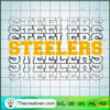 Steelers Words SVG, Steelers Team SVG, Sports Team SVG