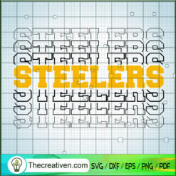 Steelers Words SVG, Steelers Team SVG, Sports Team SVG