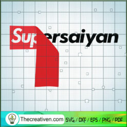Supersaiyan SVG, Supreme X Dragon Ball Z SVG, Supreme Brand SVG