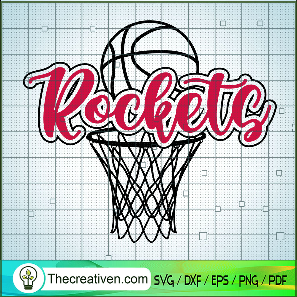 Rockets Basketball SVG, Rockets Team SVG, Sports Team SVG 1 Rockets Basketball SVG, Rockets Team SVG, Sports Team SVG