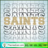 Saints Words SVG, Saints Logo Team SVG, Sports Team SVG