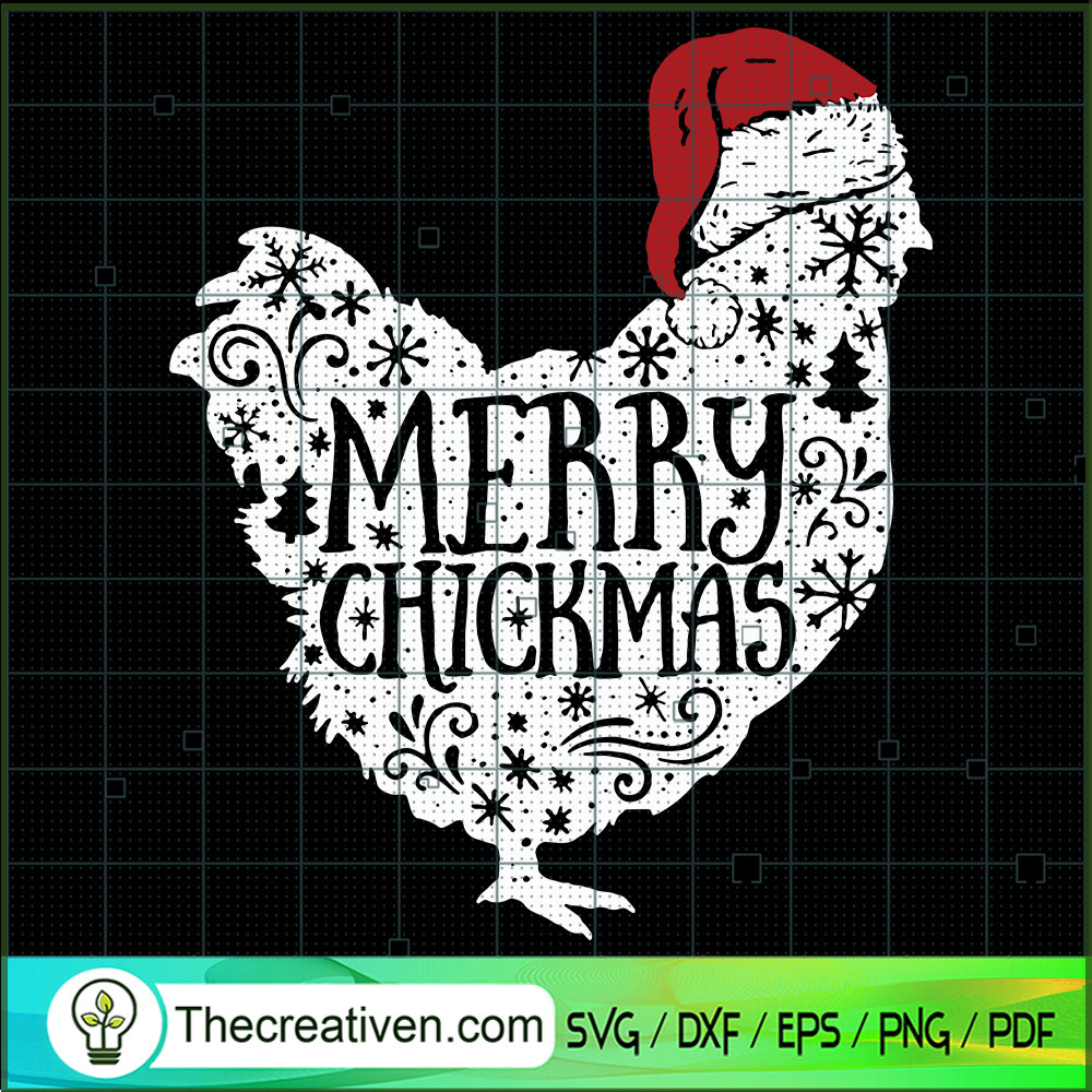Merry Chickmas SVG, Chicken Santa SVG, Funny Christmas SVG 1 Merry Chickmas SVG, Chicken Santa SVG, Funny Christmas SVG