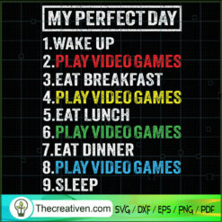 My Perfect Day SVG, My Day SVG, Activities Of The Day SVG