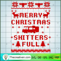 Merry Christmas Shitters Full SVG Cut File for Cricut & Silhouette