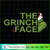 The Grinch Face SVG, Grinch Christmas SVG, Half Face Grinch SVG
