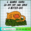 I Work Hard So My Cat Can Ha SVG Cut File for Cricut