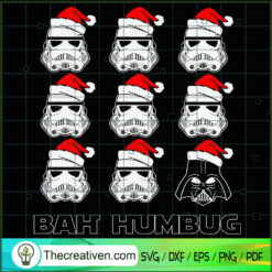 Bah Humbug SVG Cut File for Cricut & Silhouette
