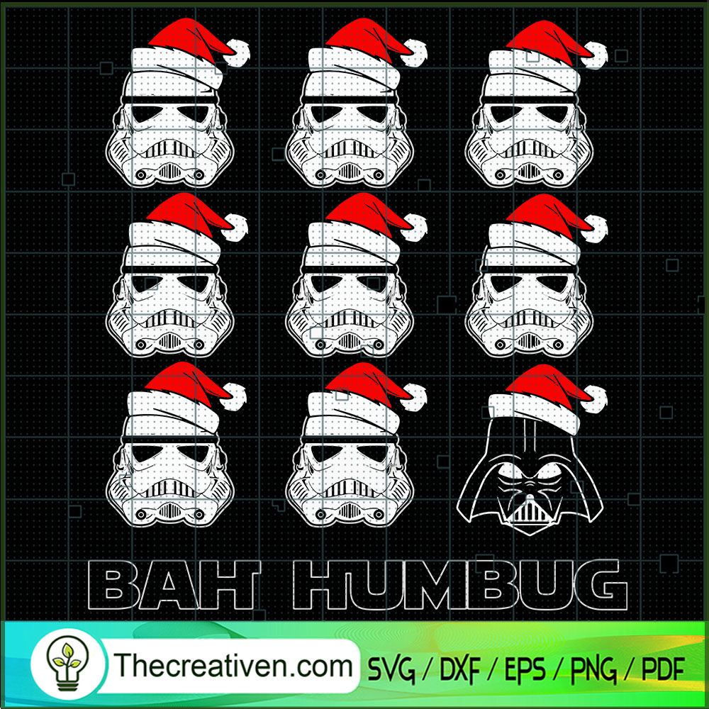 Bah Humbug SVG Cut File for Cricut & Silhouette 1 Bah Humbug SVG Cut File for Cricut & Silhouette