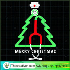 Merry Christmas Tree SVG Cut File for Cricut & Silhouette