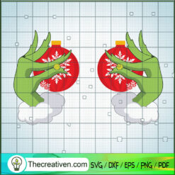 Grinch Tits SVG, Grinch Hand SVG, Merry Christmas SVG