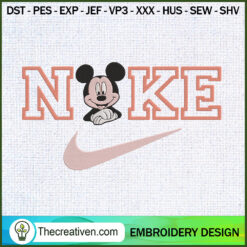Nike Mickey Mouse Embroidery Embroidery Design